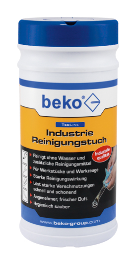 Beko TecLine Industrie-Reinigungtuch Spenderbox mit 80 Tücher ca. 20 x 25 cm